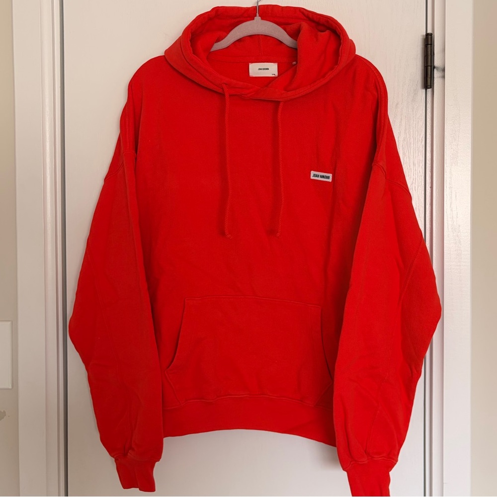 Joah Brown Vibrant Red Hoodie Sweater + Pants